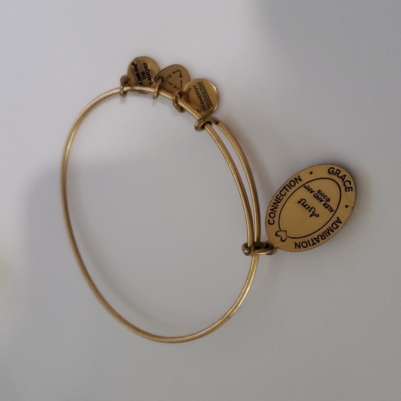 Alex and Ani Because I love you "Aunt" Bracelet w/Lavender Charm - Picture 3 of 5